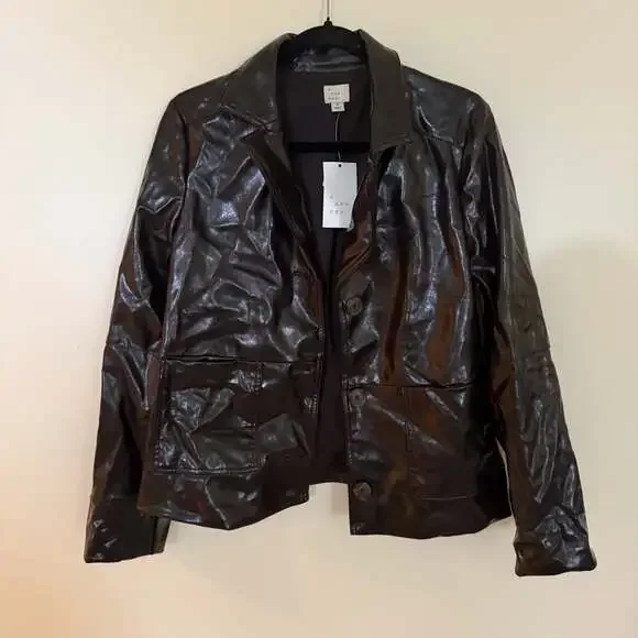 a new day Women's Faux Leather Jacket - Picture 2 of 4